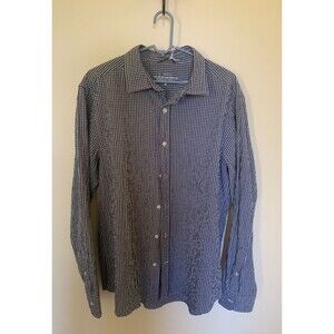 Vineyard Vines OTG Shirt  NWT Gray Mens Medium Button Up Checked Preppy Classic